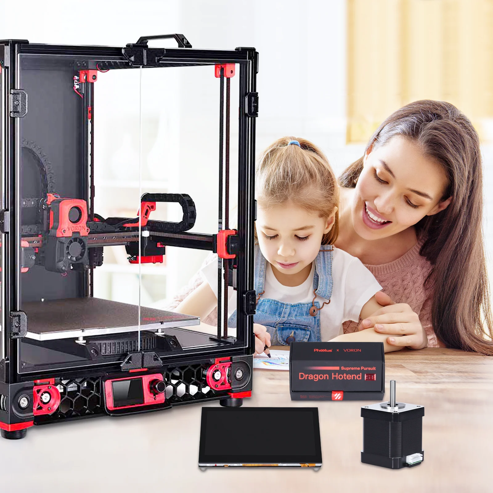 Voron 2.4 CNC Parts Kit V2.0 - DIY Kits 8 Kits Electronics Cable Fastener Heated Bed Motion Panels Frame CNC - Image 13
