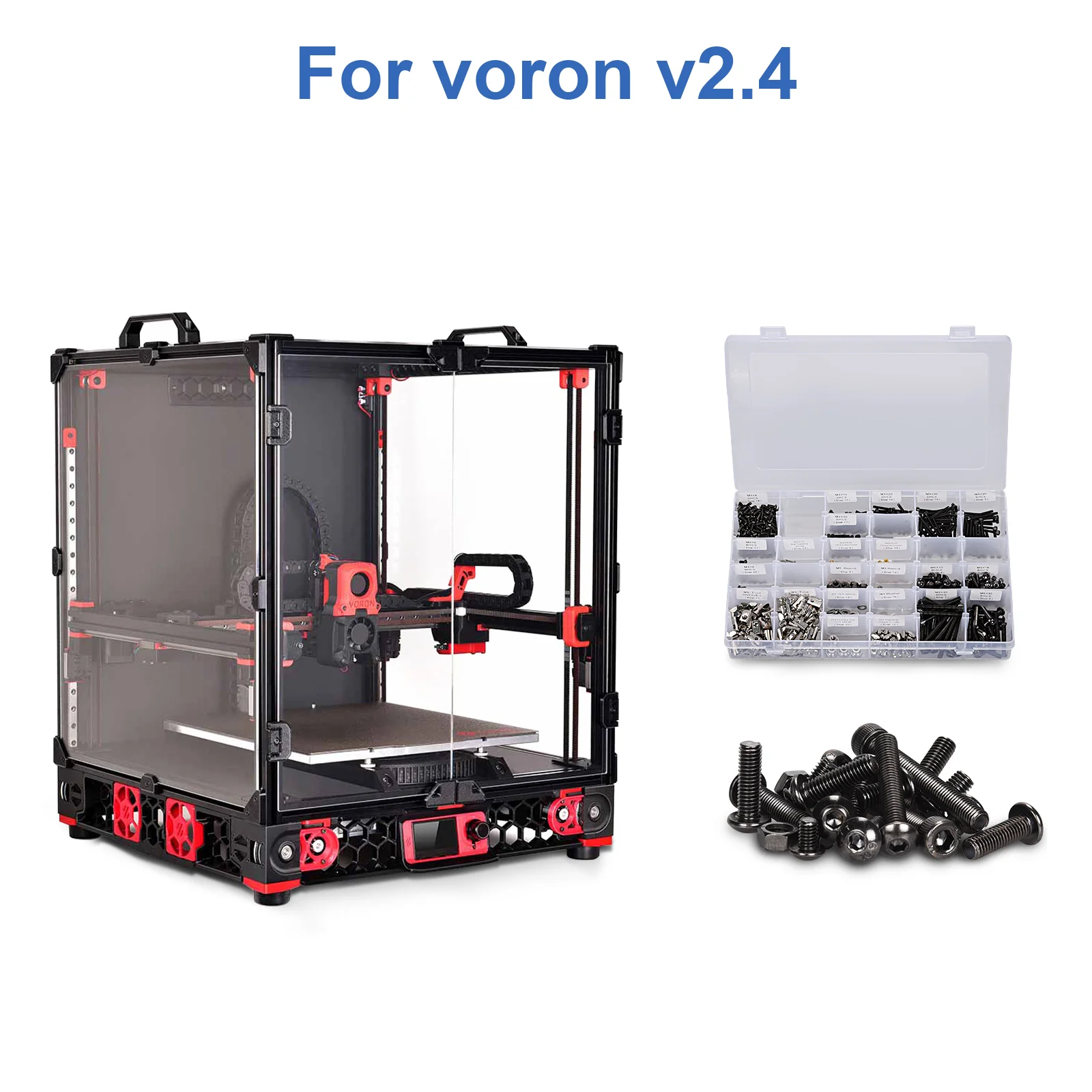 Voron 2.4 CNC Parts Kit V2.0 - DIY Kits 8 Kits Electronics Cable Fastener Heated Bed Motion Panels Frame CNC - Image 29