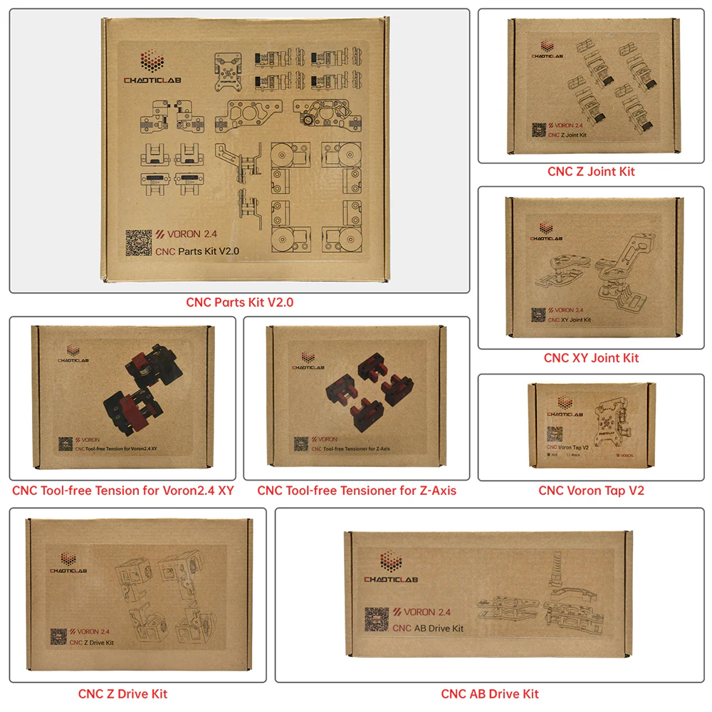 Voron 2.4 CNC Parts Kit V2.0 - DIY Kits 8 Kits Electronics Cable Fastener Heated Bed Motion Panels Frame CNC - Image 3