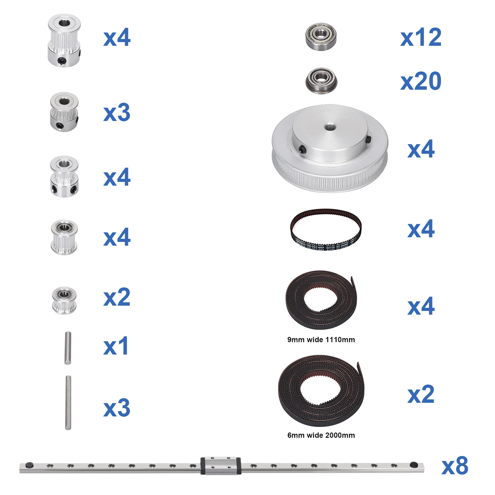 Voron 2.4 CNC Parts Kit V2.0 - DIY Kits 8 Kits Electronics Cable Fastener Heated Bed Motion Panels Frame CNC - Image 41