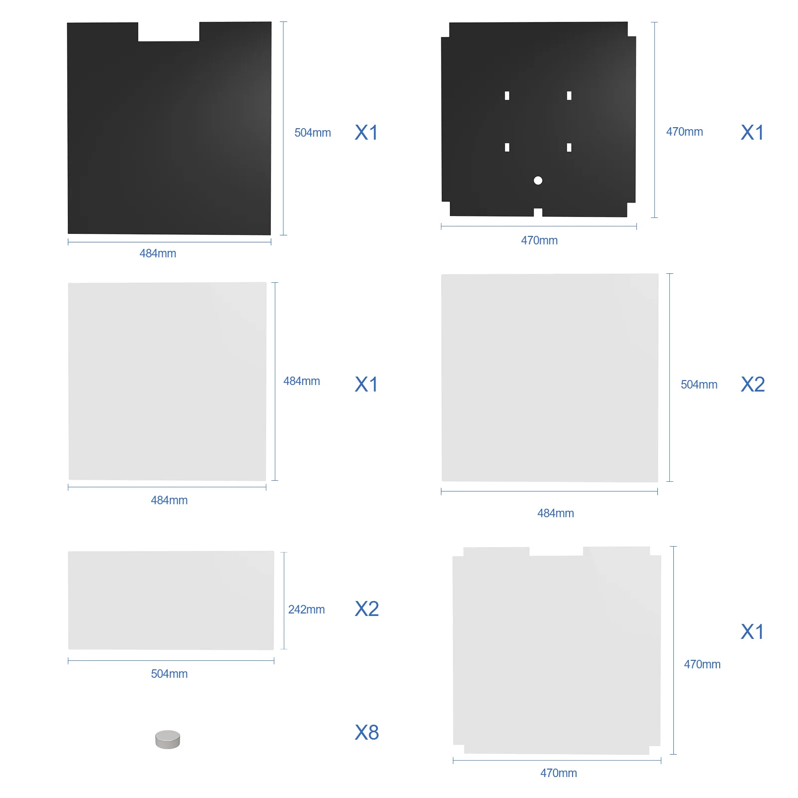 Voron 2.4 CNC Parts Kit V2.0 - DIY Kits 8 Kits Electronics Cable Fastener Heated Bed Motion Panels Frame CNC - Image 52