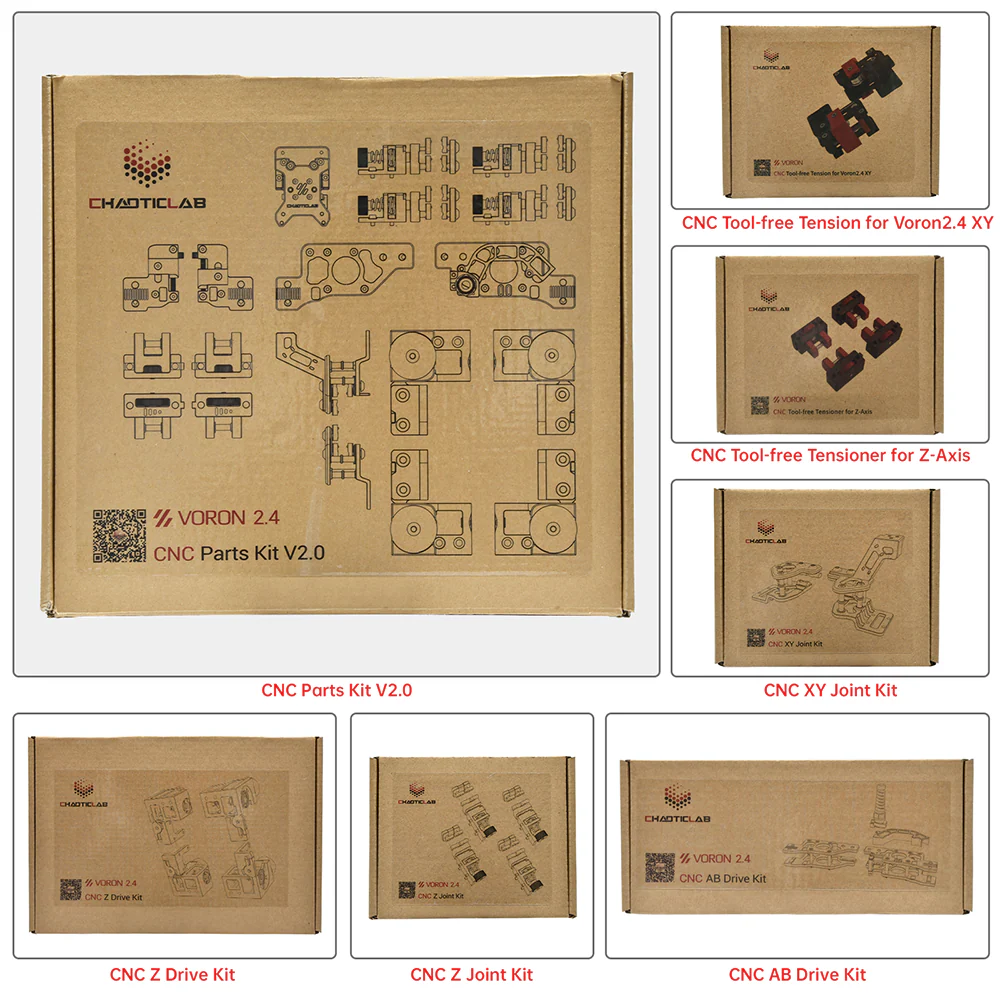 Voron 2.4 CNC Parts Kit V2.0 - DIY Kits 8 Kits Electronics Cable Fastener Heated Bed Motion Panels Frame CNC - Image 6