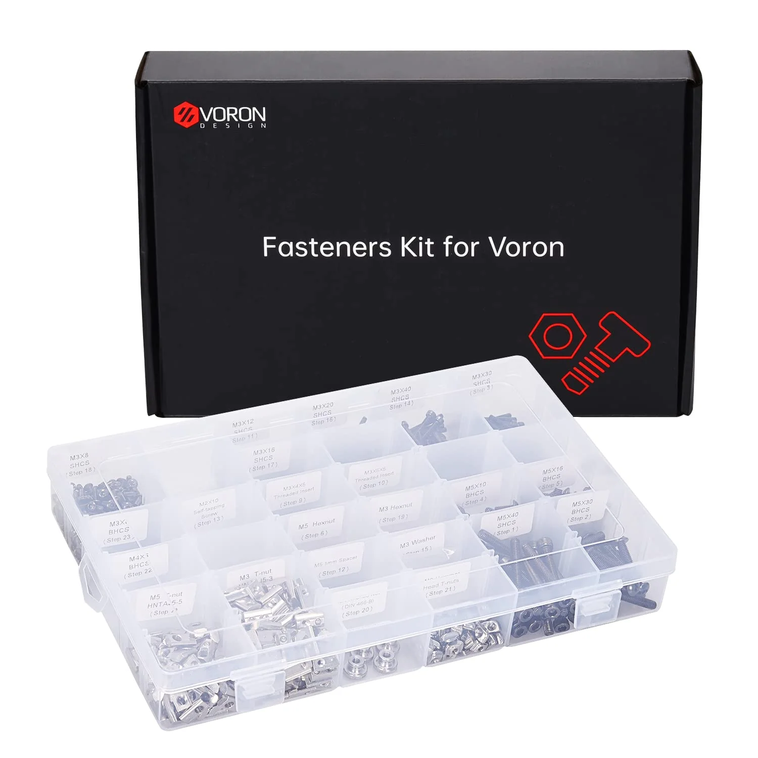 Voron 2.4 CNC Parts Kit V2.0 - DIY Kits 8 Kits Electronics Cable Fastener Heated Bed Motion Panels Frame CNC - Image 65