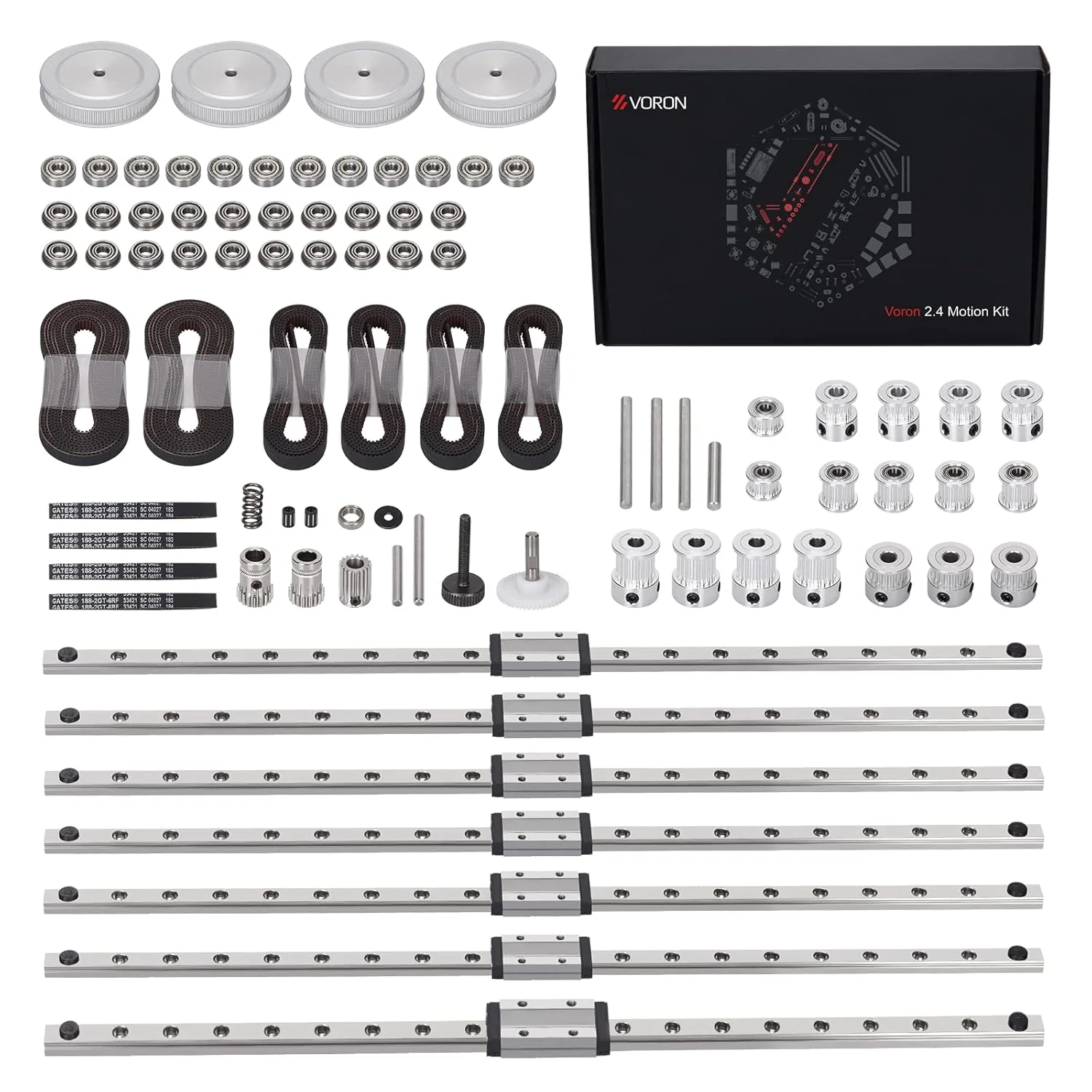 Voron 2.4 CNC Parts Kit V2.0 - DIY Kits 8 Kits Electronics Cable Fastener Heated Bed Motion Panels Frame CNC - Image 67